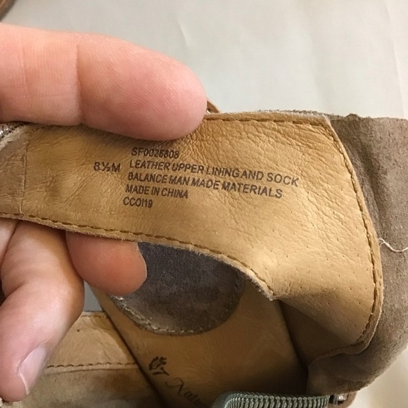 Sofft 8.5 Mckenna Suede Leather Metallic Sandals Braided Comfort Shoes Tan Taupe - Picture 8 of 13